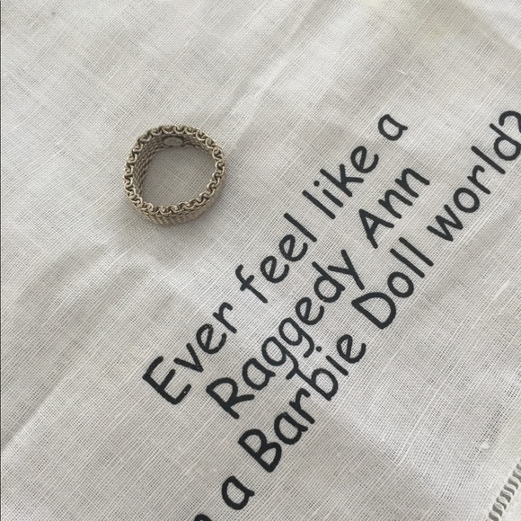 💥SOLD💥👒🌷Tiffany mesh ring🌷👒 - Picture 6 of 8